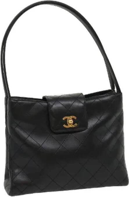 Chanel Vintage Pre-owned Canvas chanel-bags Zwart Dames