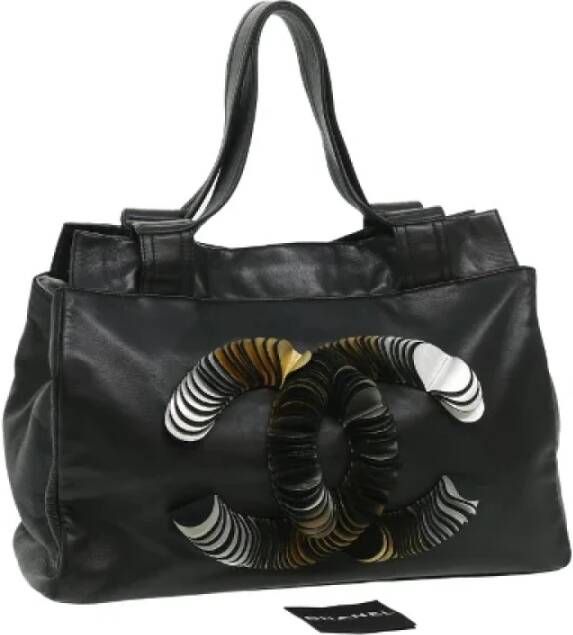 Chanel Vintage Pre-owned Canvas chanel-bags Zwart Dames