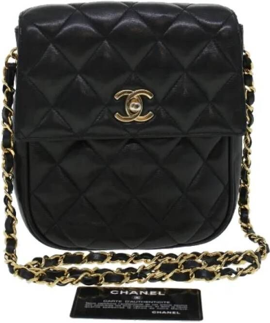 Chanel Vintage Pre-owned Canvas chanel-bags Zwart Dames