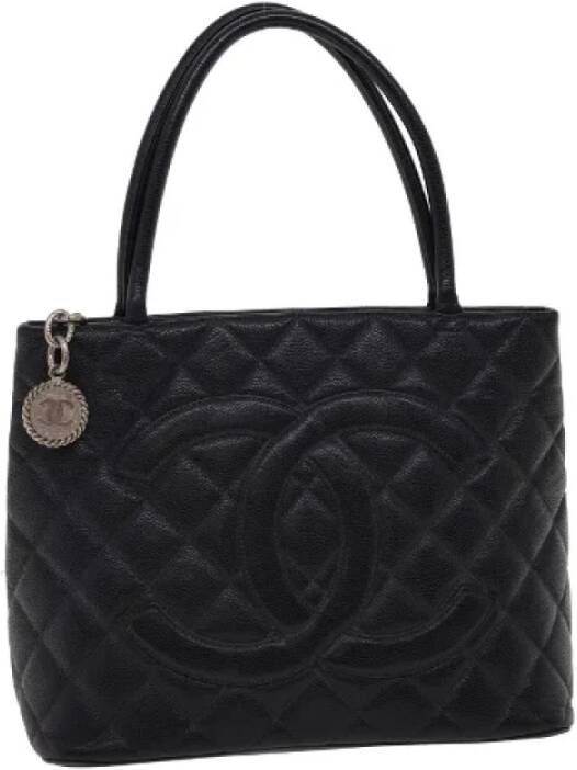 Chanel Vintage Pre-owned Canvas chanel-bags Zwart Dames