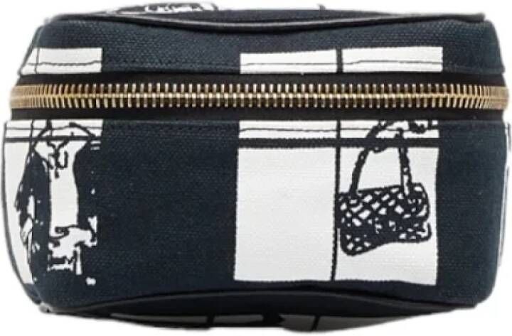 Chanel Vintage Pre-owned Canvas chanel-bags Zwart Dames