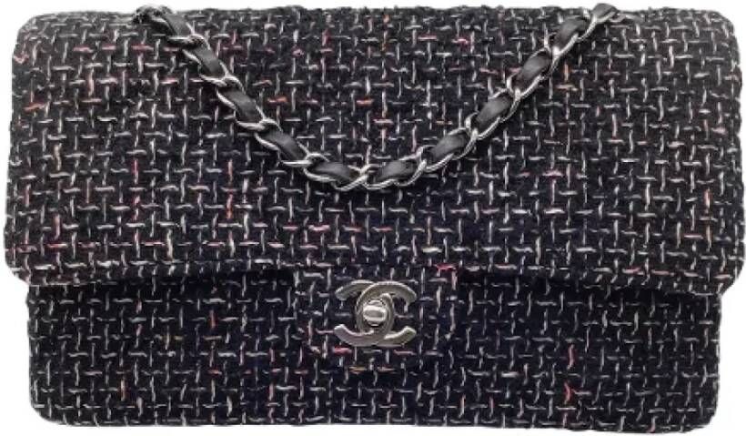 Chanel Vintage Pre-owned Canvas handbags Zwart Dames