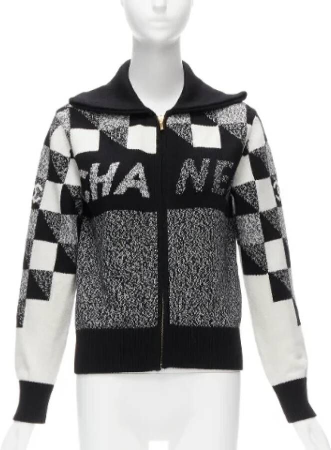 Chanel Vintage Pre-owned Cashmere tops Zwart Dames