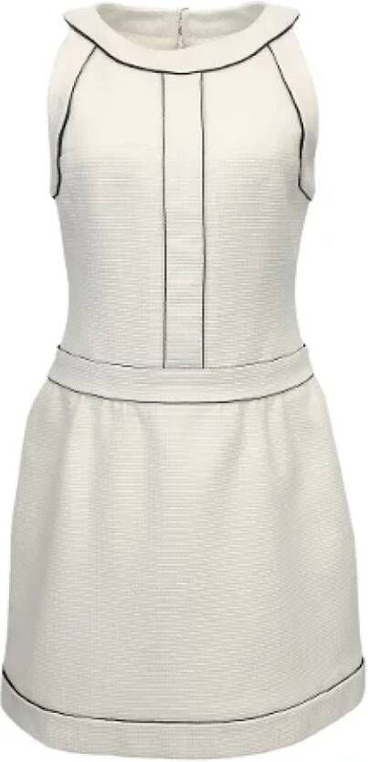 Chanel Vintage Pre-owned Cotton dresses Beige Dames