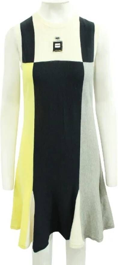Chanel Vintage Pre-owned Cotton dresses Meerkleurig Dames