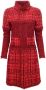 Chanel Vintage Pre-owned Cotton dresses Rood Dames - Thumbnail 1