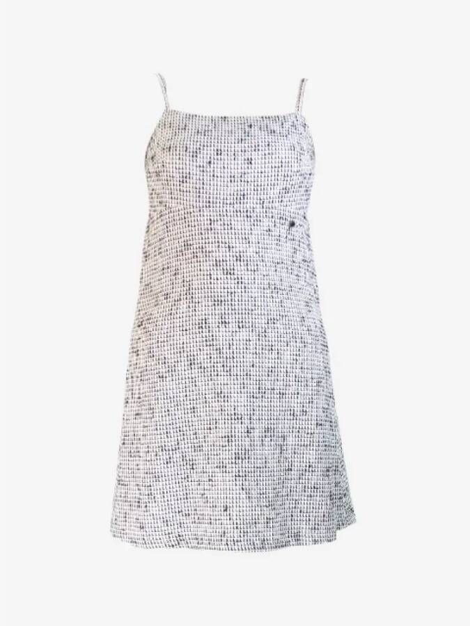 Chanel Vintage Pre-owned Cotton dresses White Dames