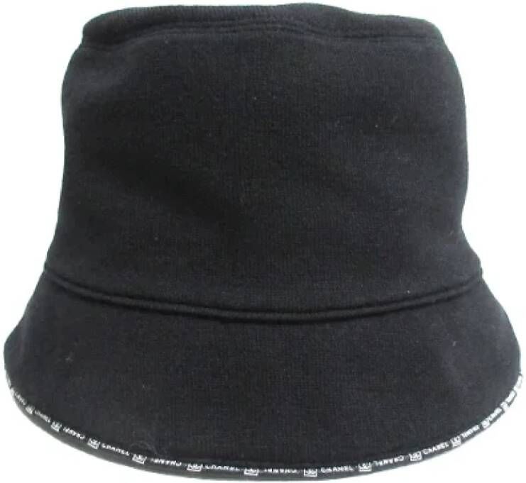 Chanel Vintage Pre-owned Cotton hats Zwart Dames