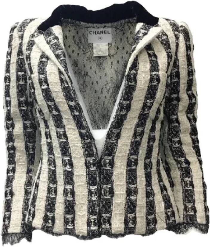 Chanel Vintage Pre-owned Cotton outerwear Beige Dames