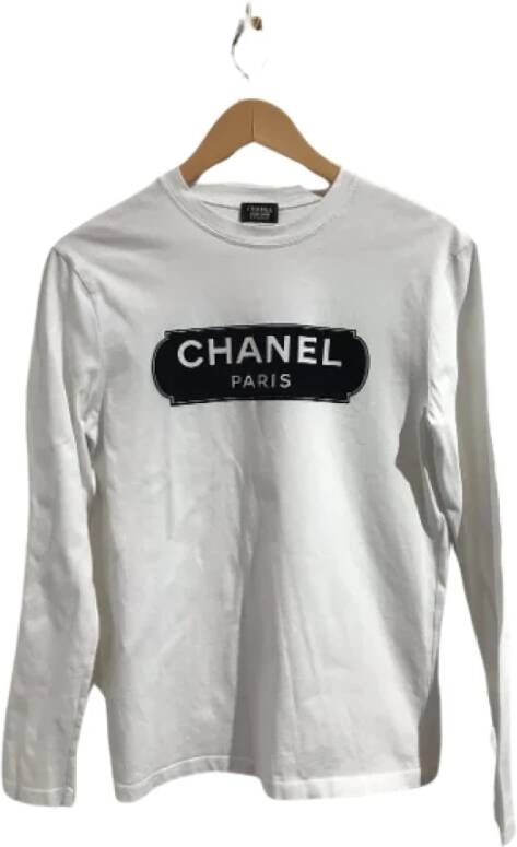 Chanel Vintage Pre-owned Cotton tops White Dames
