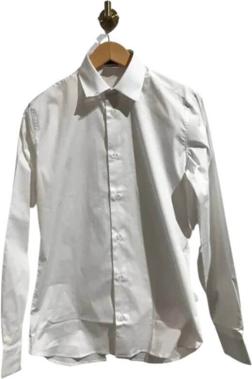 Chanel Vintage Pre-owned Cotton tops White Dames