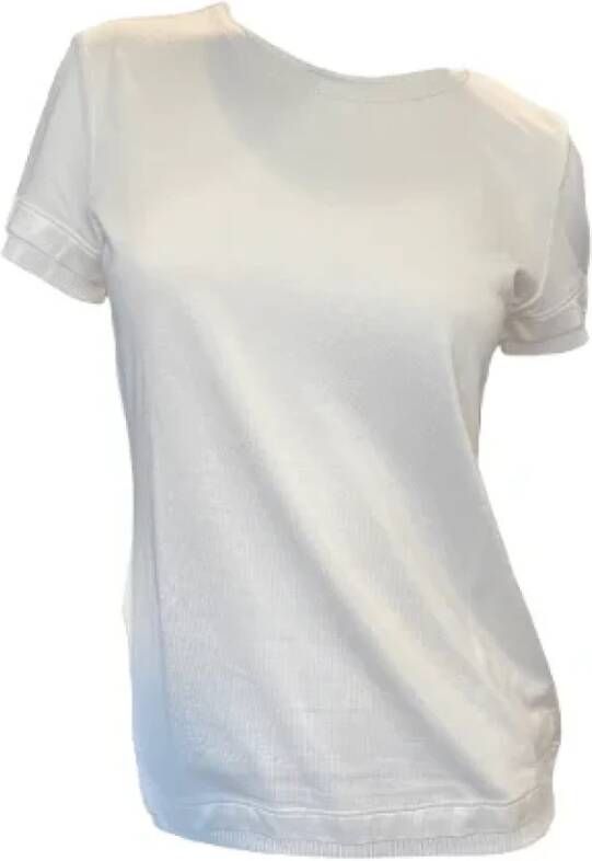 Chanel Vintage Pre-owned Cotton tops White Dames