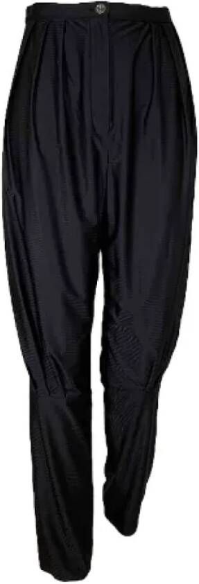 Chanel Vintage Pre-owned Fabric bottoms Zwart Dames