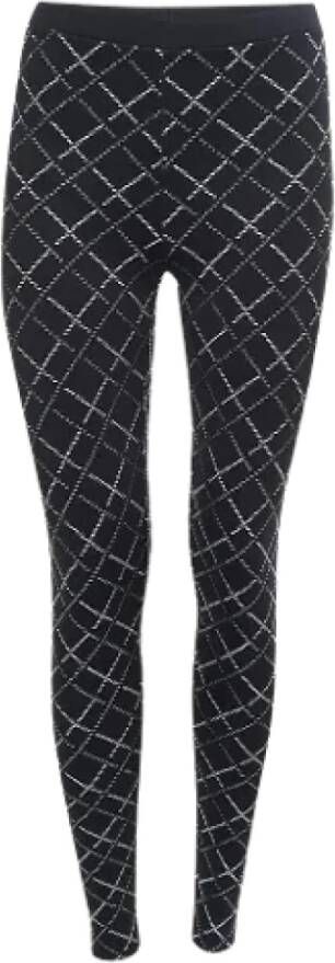 Chanel Vintage Pre-owned Fabric bottoms Zwart Dames