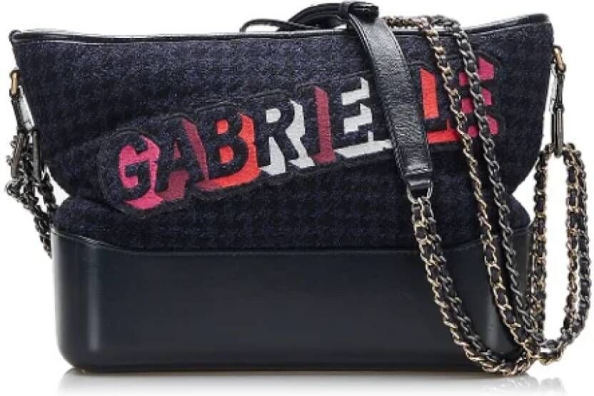 Chanel Vintage Pre-owned Fabric chanel-bags Blauw Dames