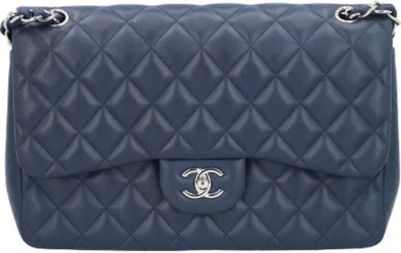 Chanel Vintage Pre-owned Fabric chanel-bags Blauw Dames