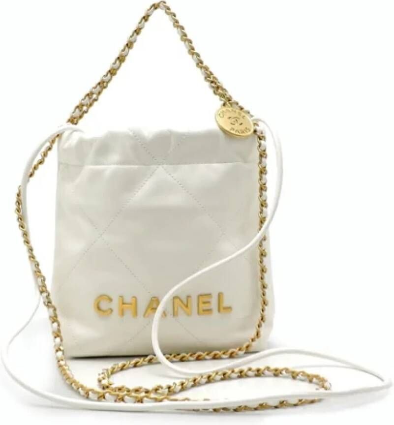 Chanel Vintage Pre-owned Fabric chanel-bags White Dames