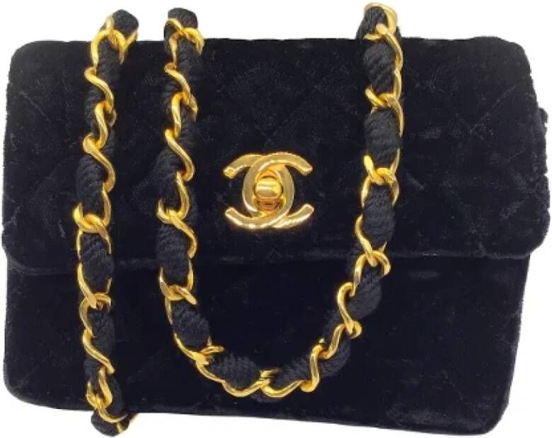 Chanel Vintage Pre-owned Fabric chanel-bags Zwart Dames