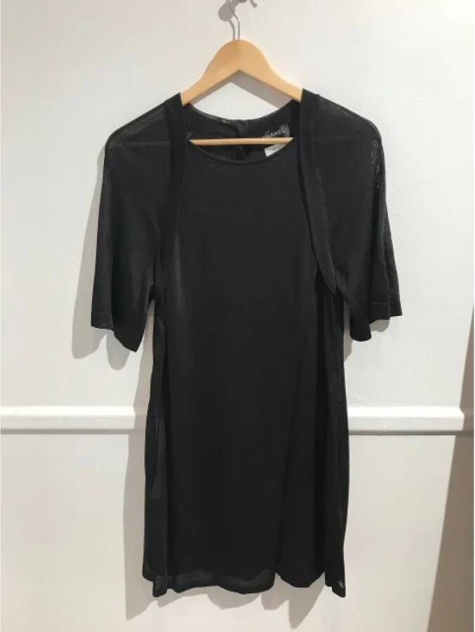 Chanel Vintage Pre-owned Fabric dresses Zwart Dames