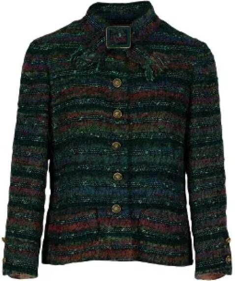 Chanel Vintage Pre-owned Fabric outerwear Groen Dames