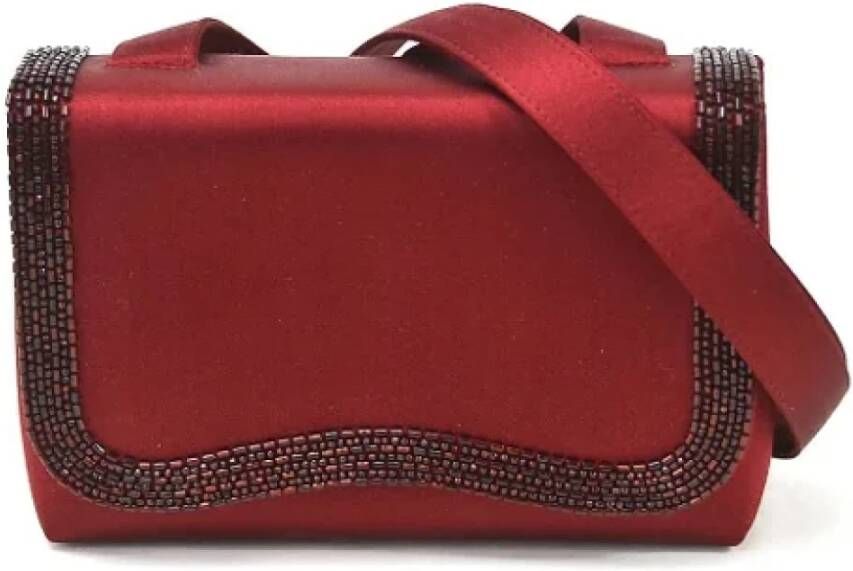 Chanel Vintage Pre-owned Fabric shoppers Rood Dames