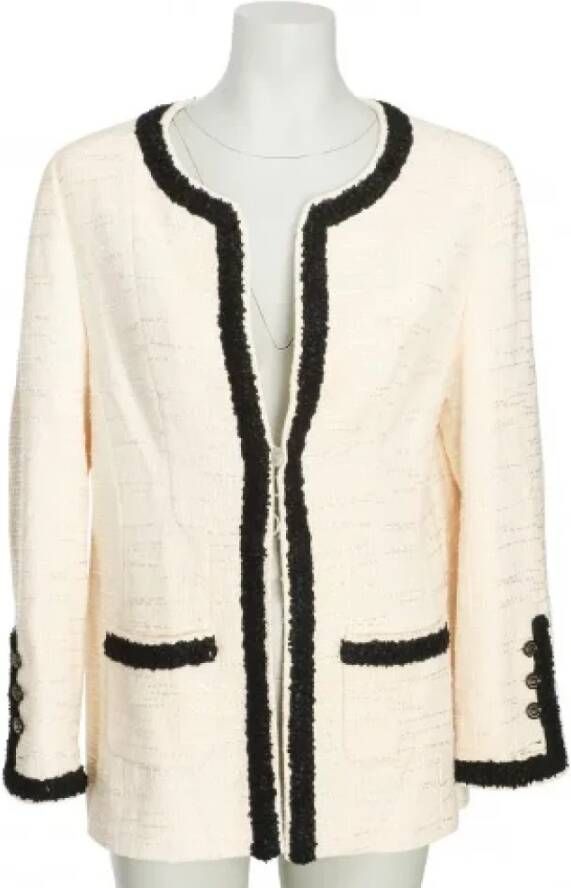 Chanel Vintage Pre-owned Fabric tops Beige Dames
