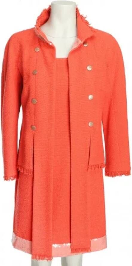 Chanel Vintage Pre-owned Fabric tops Oranje Dames