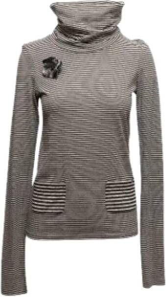 Chanel Vintage Pre-owned Fabric tops Zwart Dames
