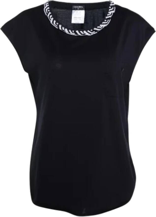 Chanel Vintage Pre-owned Fabric tops Zwart Dames