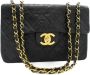Chanel Vintage Pre-owned Leather chanel-bags Zwart Dames - Thumbnail 1