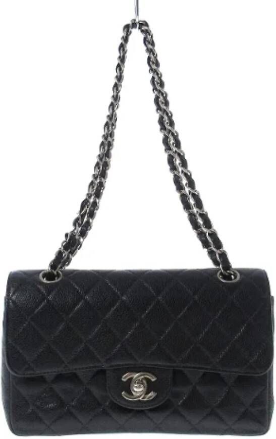 Chanel Vintage Pre-owned Leather chanel-bags Zwart Dames