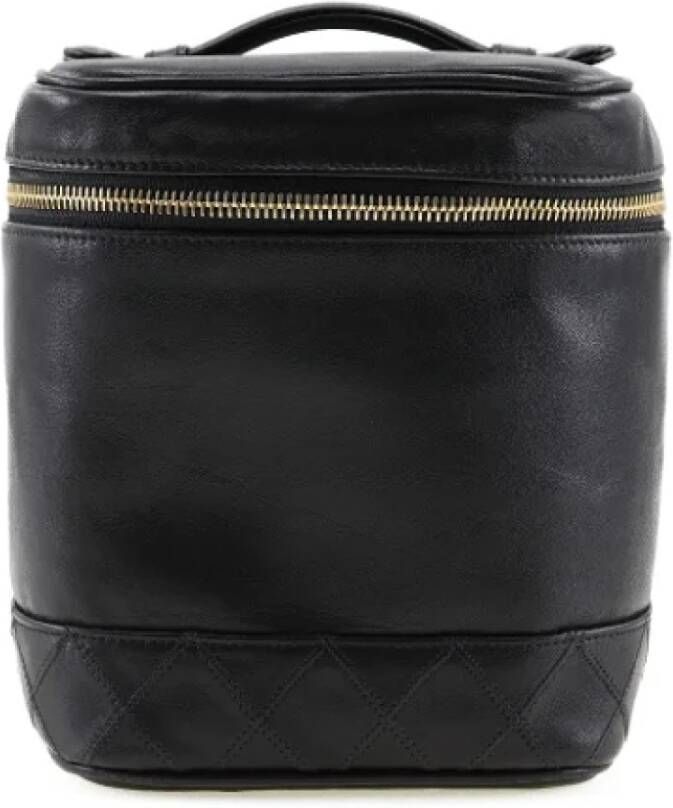Chanel Vintage Pre-owned Leather chanel-bags Zwart Dames