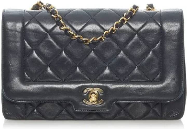 Chanel Vintage Pre-owned Leather chanel-bags Zwart Dames