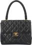 Chanel Vintage Pre-owned Leather chanel-bags Zwart Dames - Thumbnail 1
