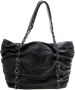 Chanel Vintage Pre-owned Leather chanel-bags Zwart Dames - Thumbnail 1
