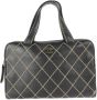 Chanel Vintage Pre-owned Leather chanel-bags Zwart Dames - Thumbnail 1