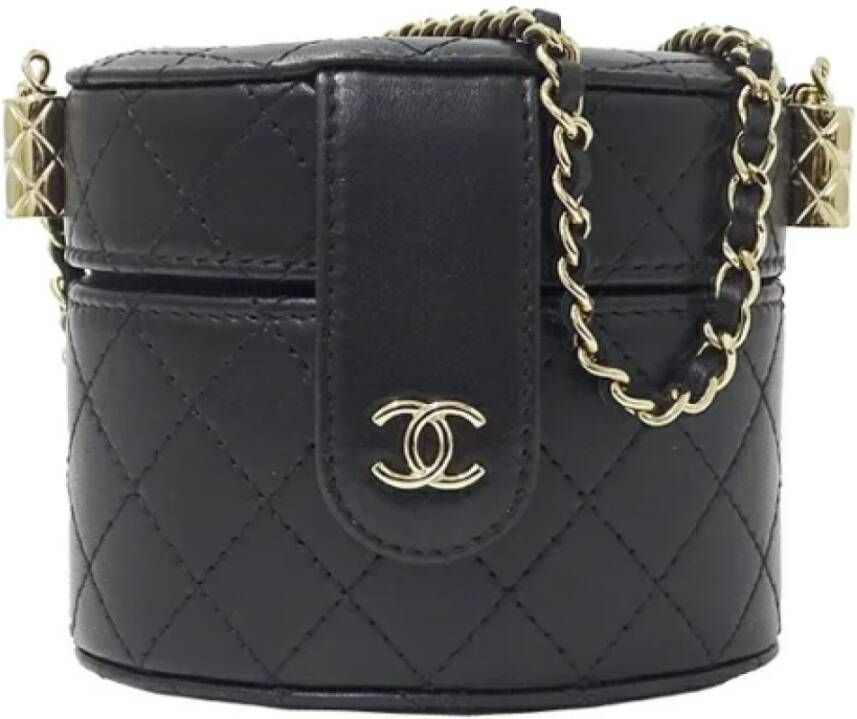 Chanel Vintage Pre-owned Leather clutches Zwart Dames