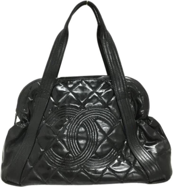 Chanel Vintage Pre-owned Leather handbags Black Dames