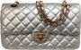 Chanel Vintage Pre-owned Leather handbags Grijs Dames - Thumbnail 1