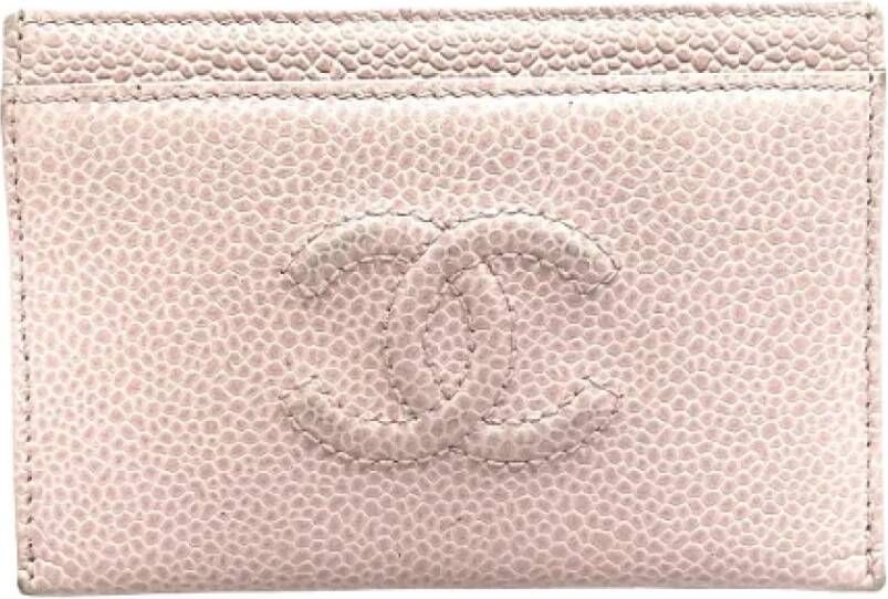 Chanel Vintage Pre-owned Leather wallets Roze Dames