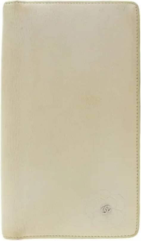 Chanel Vintage Pre-owned Leather wallets White Dames