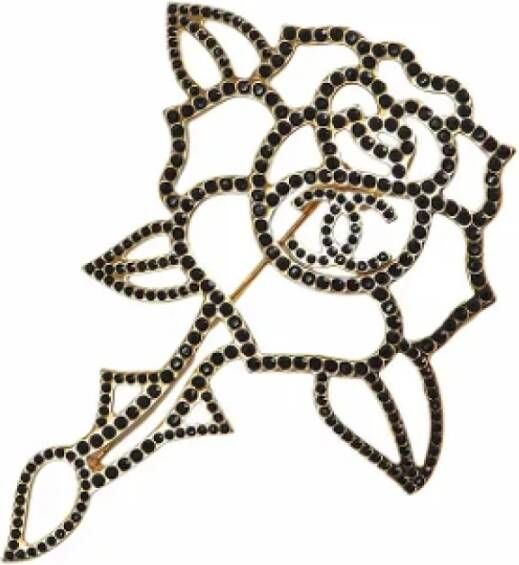 Chanel Vintage Pre-owned Metal chanel-jewelry Yellow Dames