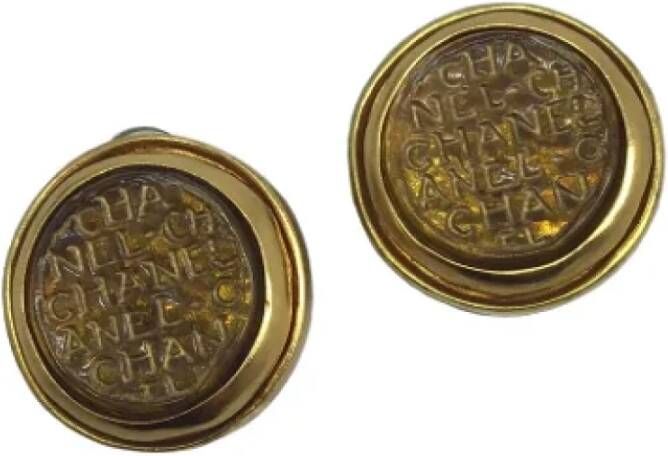 Chanel Vintage Pre-owned Metal chanel-jewelry Yellow Dames