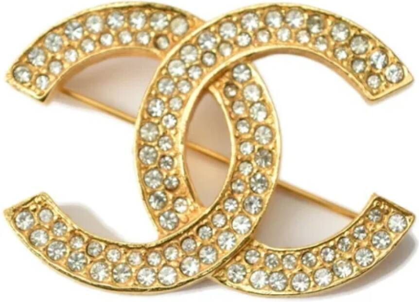 Chanel Vintage Pre-owned Metal chanel-jewelry Yellow Dames