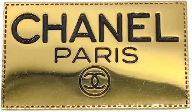 Chanel Vintage Pre-owned Metal chanel-jewelry Yellow Dames