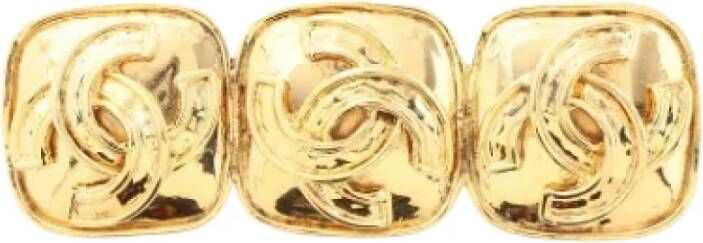 Chanel Vintage Pre-owned Metal chanel-jewelry Yellow Dames