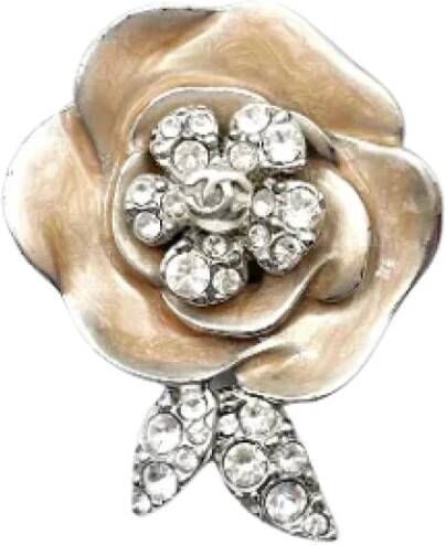 Chanel Vintage Pre-owned Metal chanel-jewelry Roze Dames