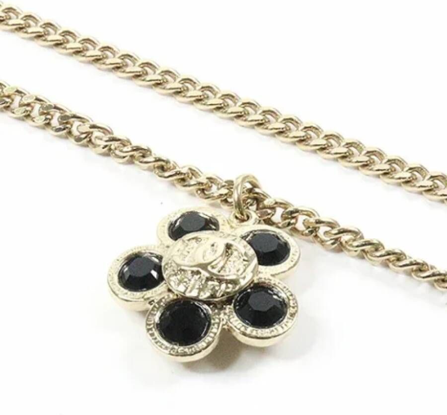 Chanel Vintage Pre-owned Metal chanel-jewelry Zwart Dames