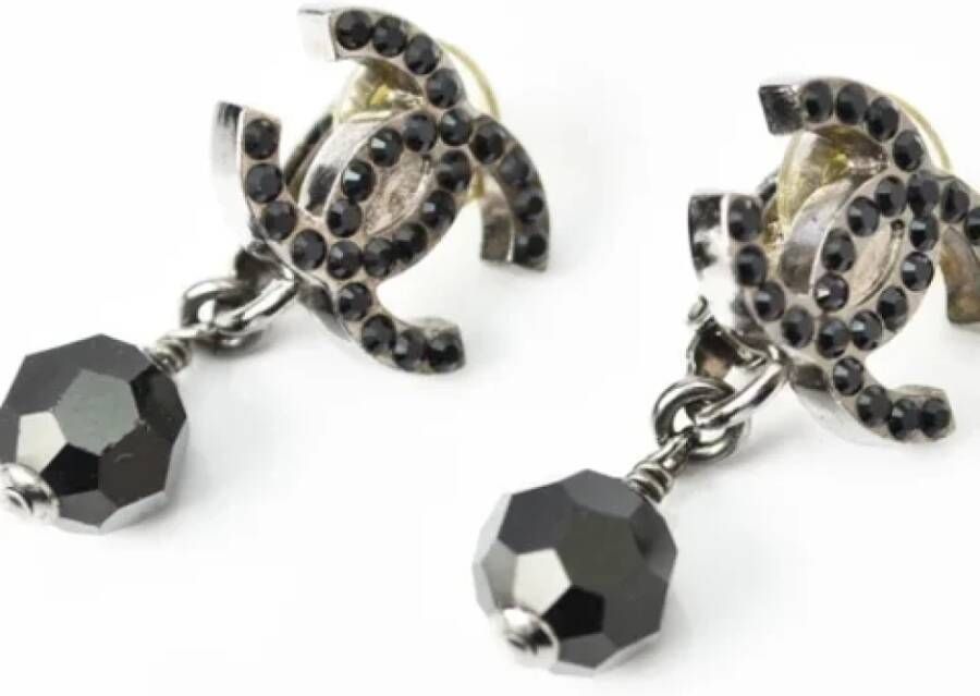 Chanel Vintage Pre-owned Metal chanel-jewelry Zwart Dames