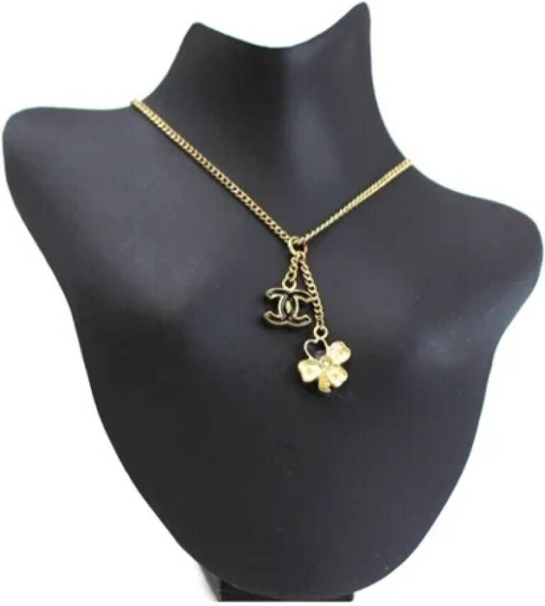 Chanel Vintage Pre-owned Metal chanel-jewelry Zwart Dames